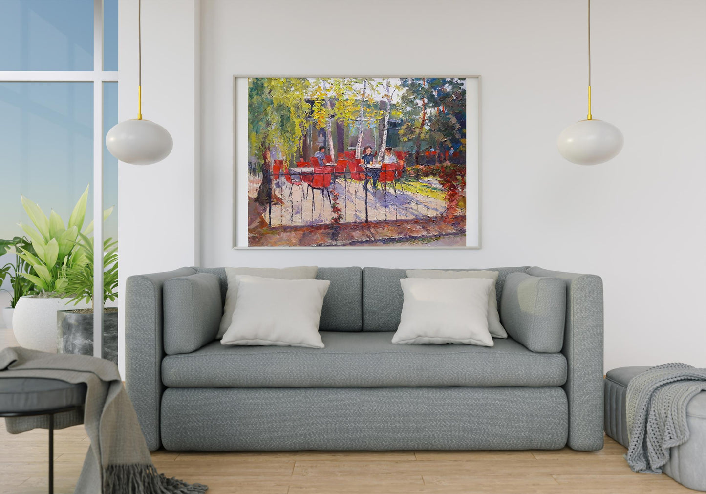 Oil painting Summer park Serdyuk Boris Petrovich