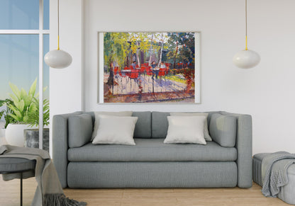 Oil painting Summer park Serdyuk Boris Petrovich