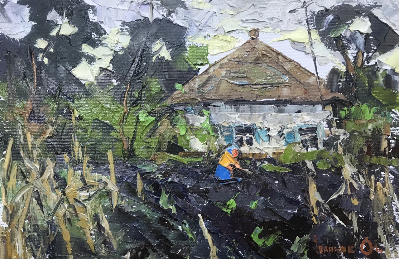 Oil painting autumn gardens Ivanyuk Оksаnа