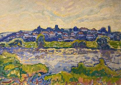 Oil painting Morning in the village Georgy Kolosovsky