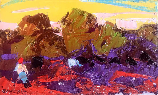 Oil painting On the Sunset Ivanyuk Alex