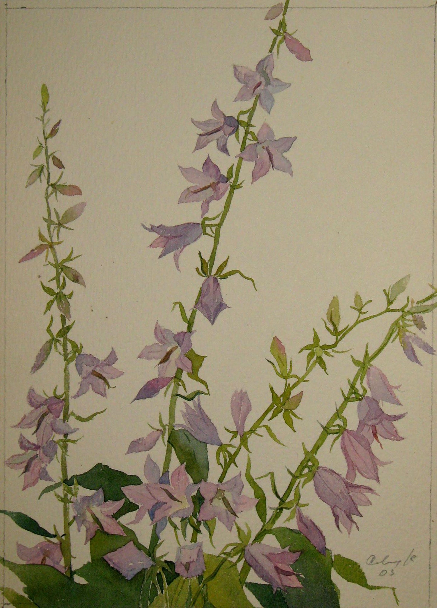 Watercolor painting Bells Savenets Valery