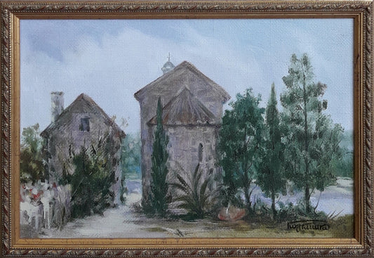 Oil painting Korcula (Croatia) Korkishko Vasily