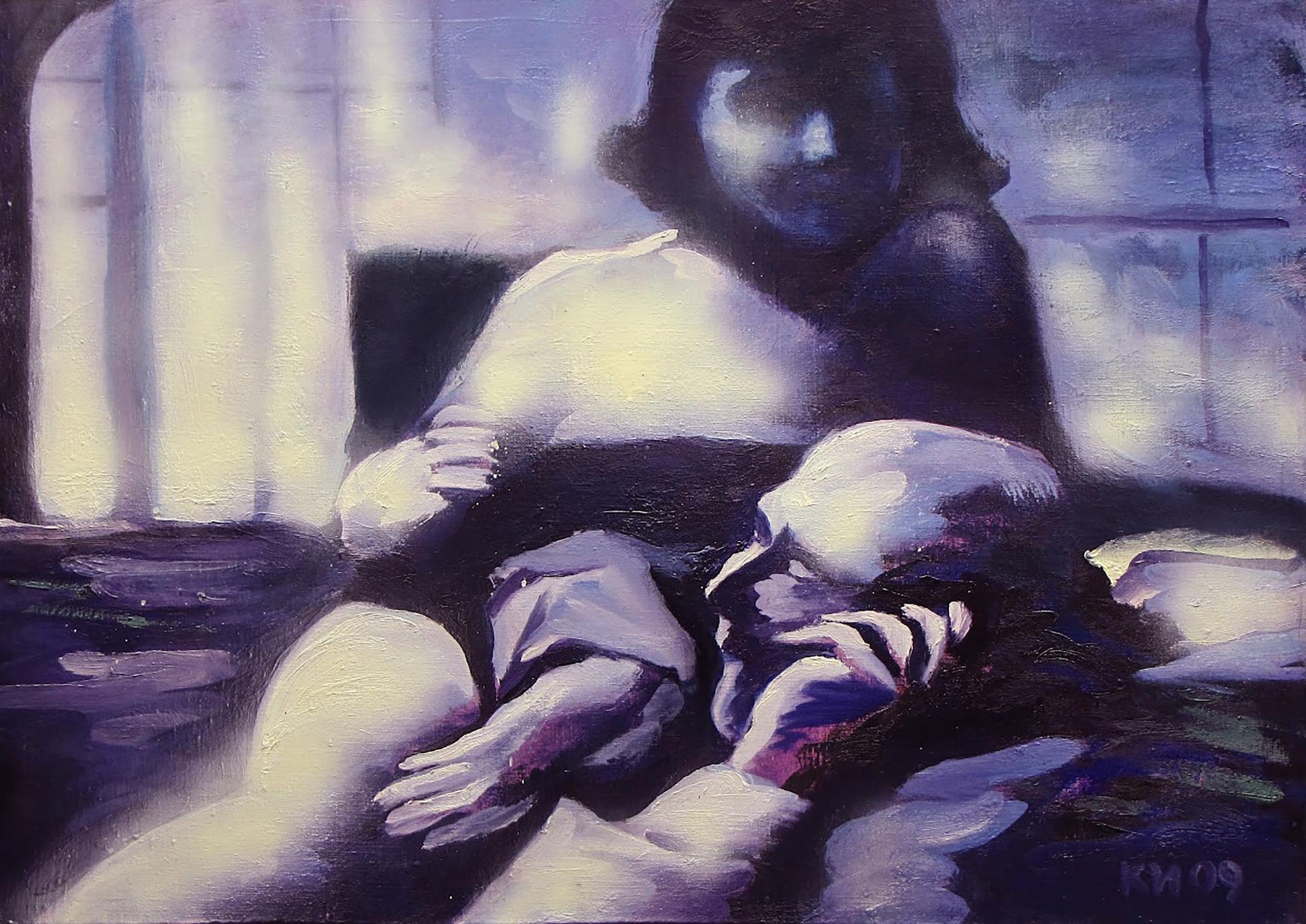 Oil painting I'll call you back Igor Konovalov