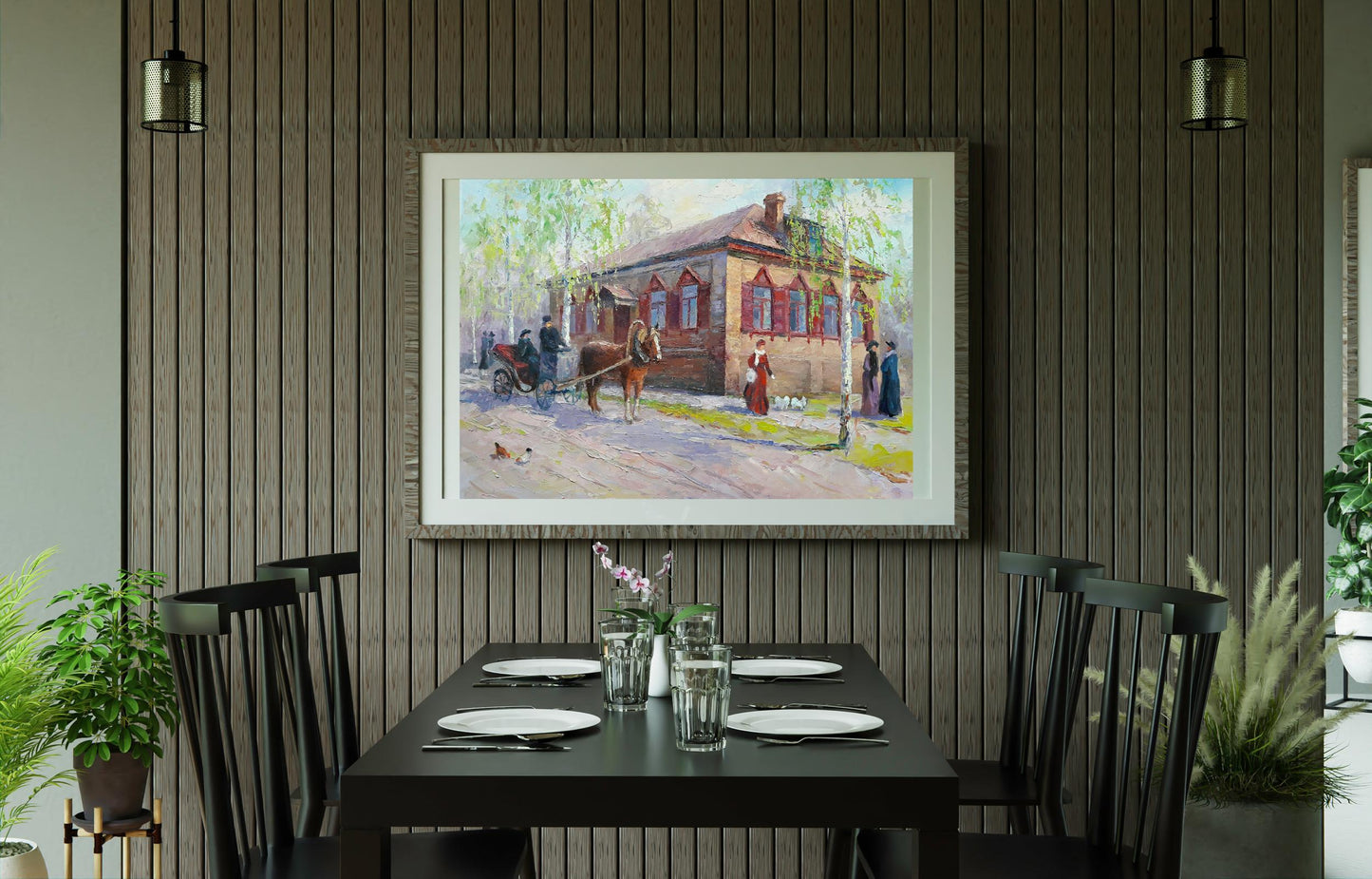 Oil painting Ancient Konotop Serdyuk Boris Petrovich