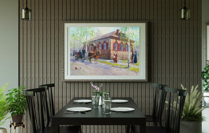 Oil painting Ancient Konotop Serdyuk Boris Petrovich