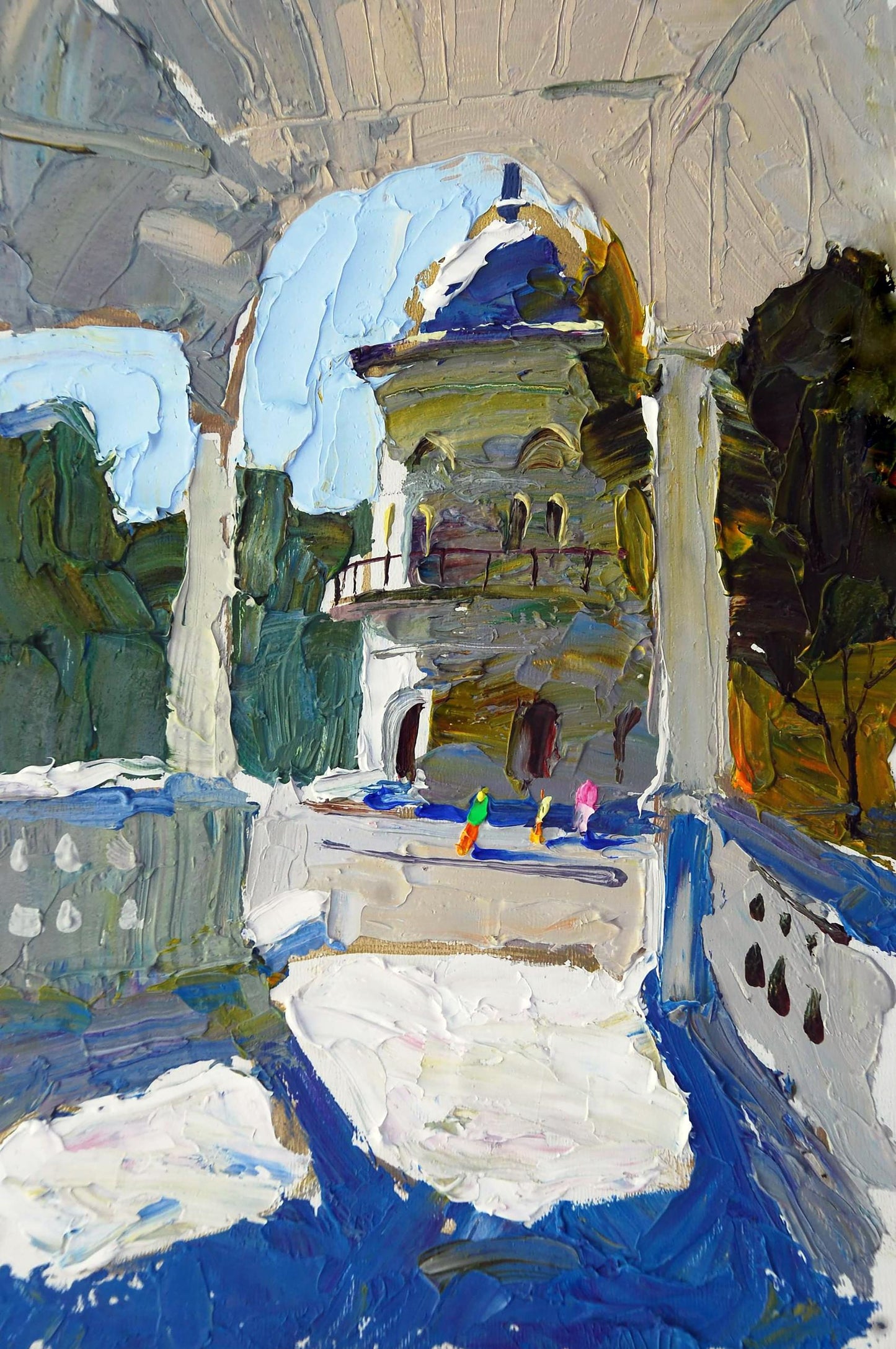 Oil painting In the mountains Egor Shvachunov