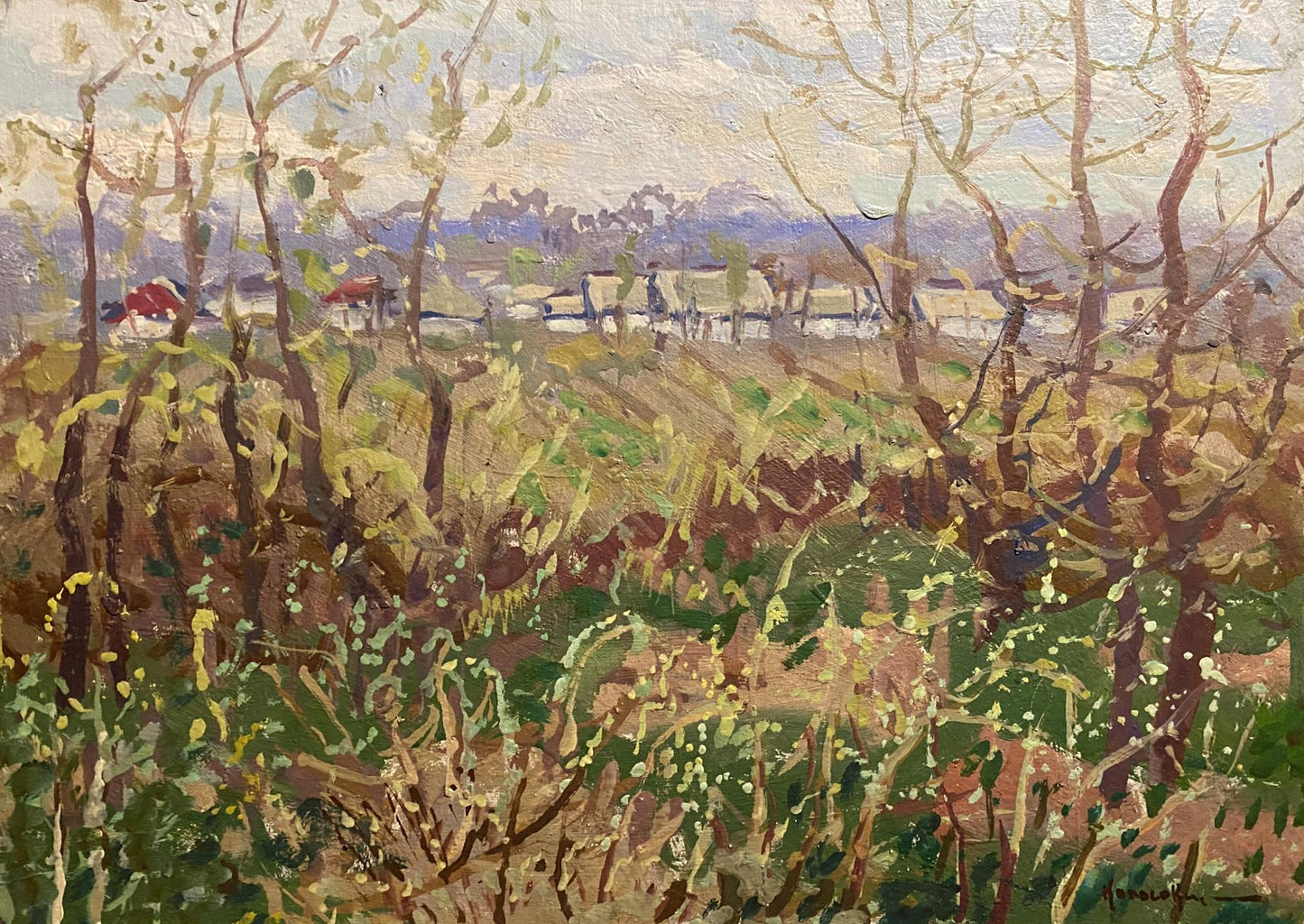 Oil painting Young days Georgy Kolosovsky