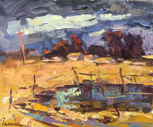 Oil painting Spring storms Ivanyuk Оksаnа