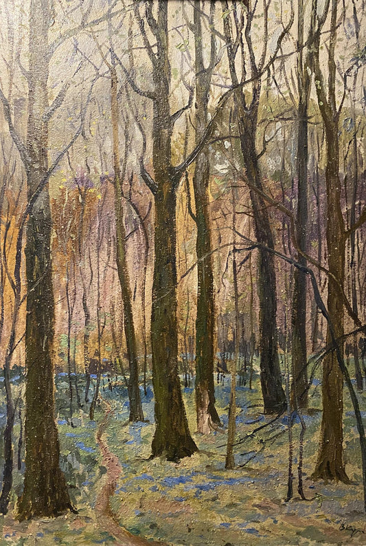 Oil painting Spring in the forest Valentin Kuts