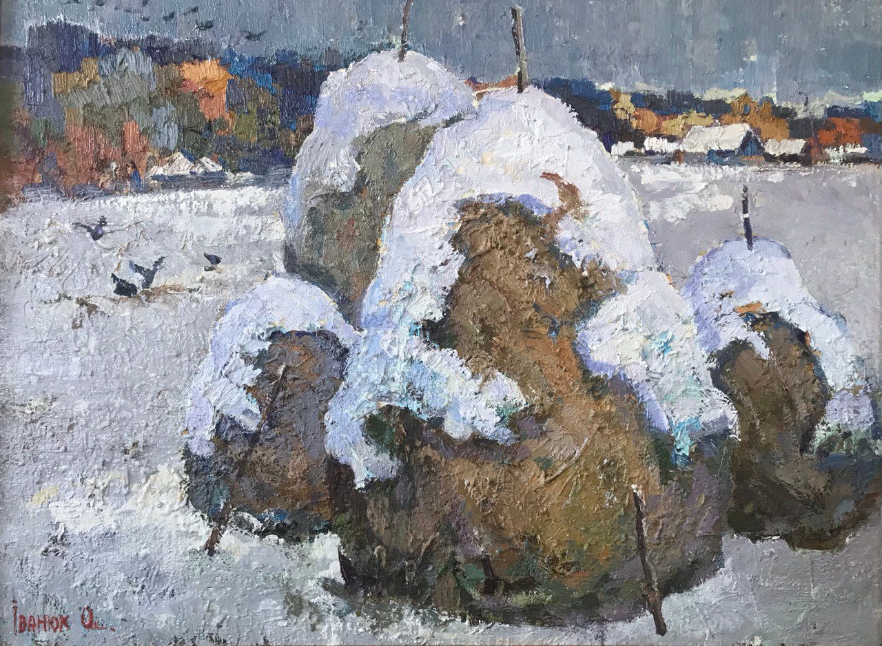 Oil painting outside the village Ivanyuk Оksаnа
