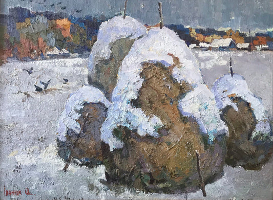 Oil painting outside the village Ivanyuk Оksаnа