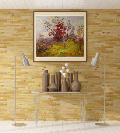 Oil painting Red bush Serdyuk Boris Petrovich