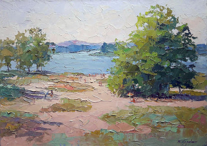 Oil painting Near the Dnipro Serdyuk Boris Petrovich