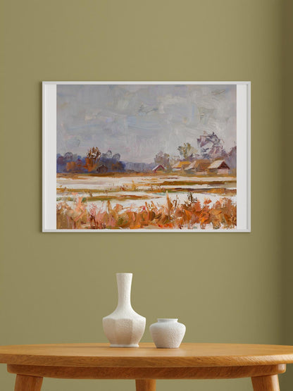 Oil painting Farmhouse Serdyuk Boris Petrovich