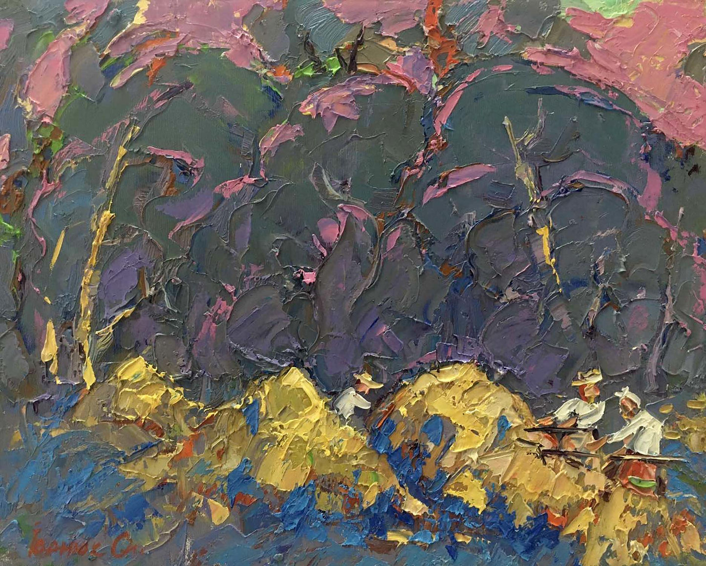 Oil painting In the shade of willows Ivanyuk Alex