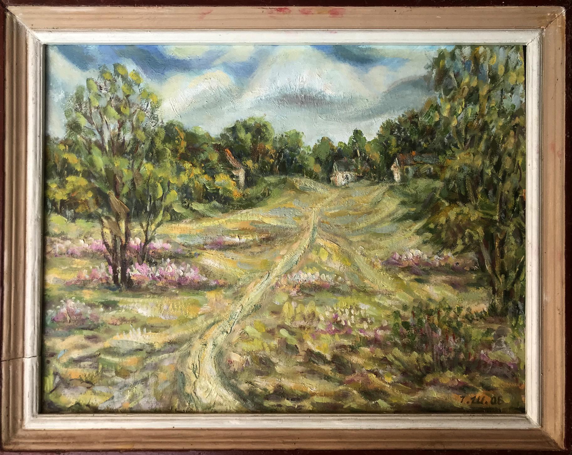 Oil painting Tokari village Shapoval Ivan Leontyevich