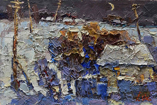 Oil painting Winter