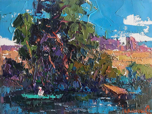 Oil painting Summer day Ivanyuk Oksana