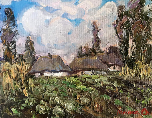 Oil painting Autumn garden Ivanyuk Alex