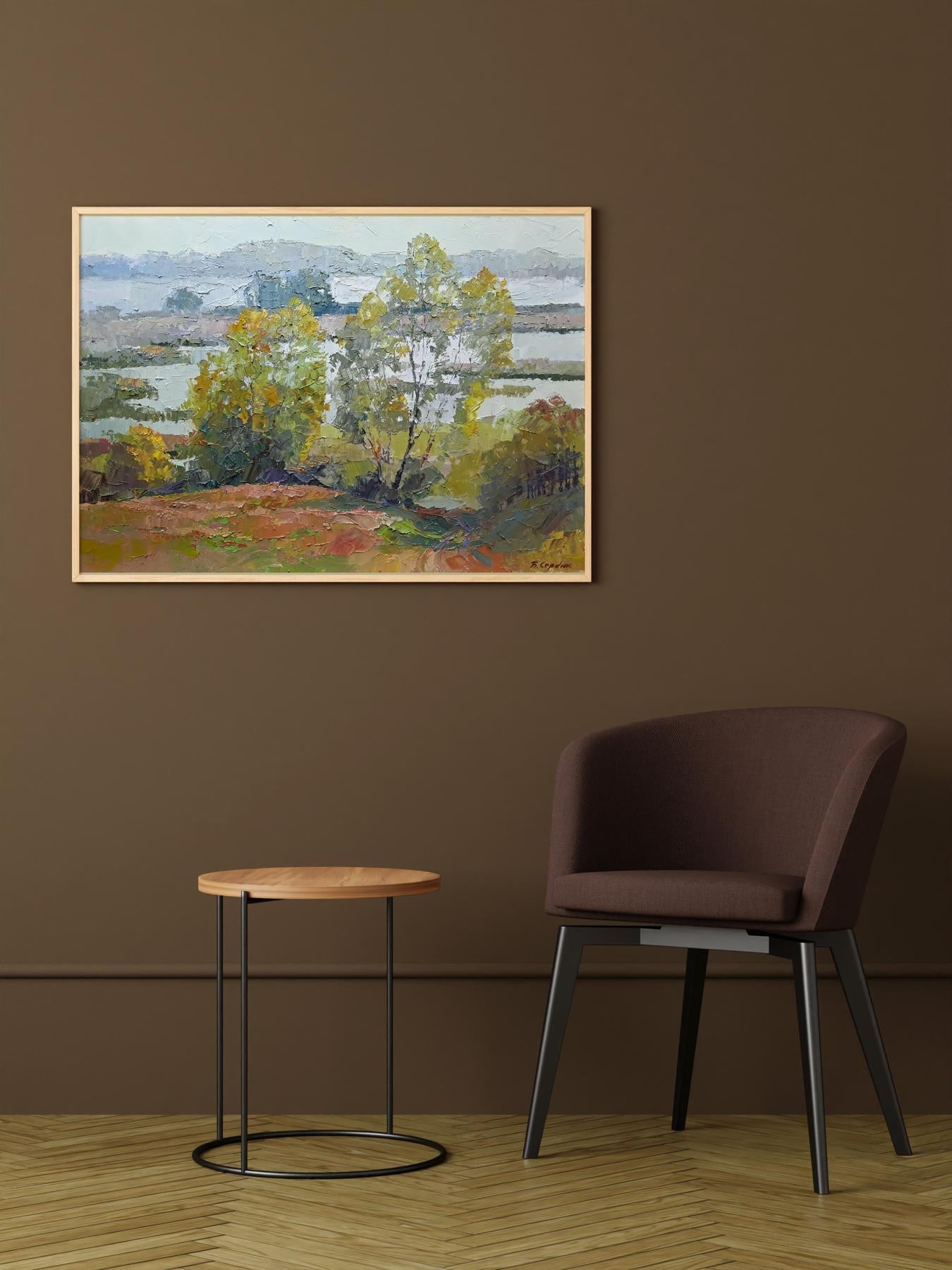 Open Spaces" portrayed in oil by Boris Petrovich Serdyuk