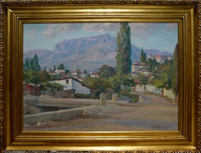 Oil painting Kisel Ivan Gordeevich City landscape