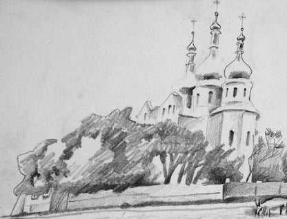 Pencil painting In Romny Egor Shvachunov