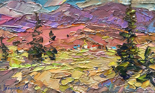 Oil painting Sunny in the Carpathians Ivanyuk Alex
