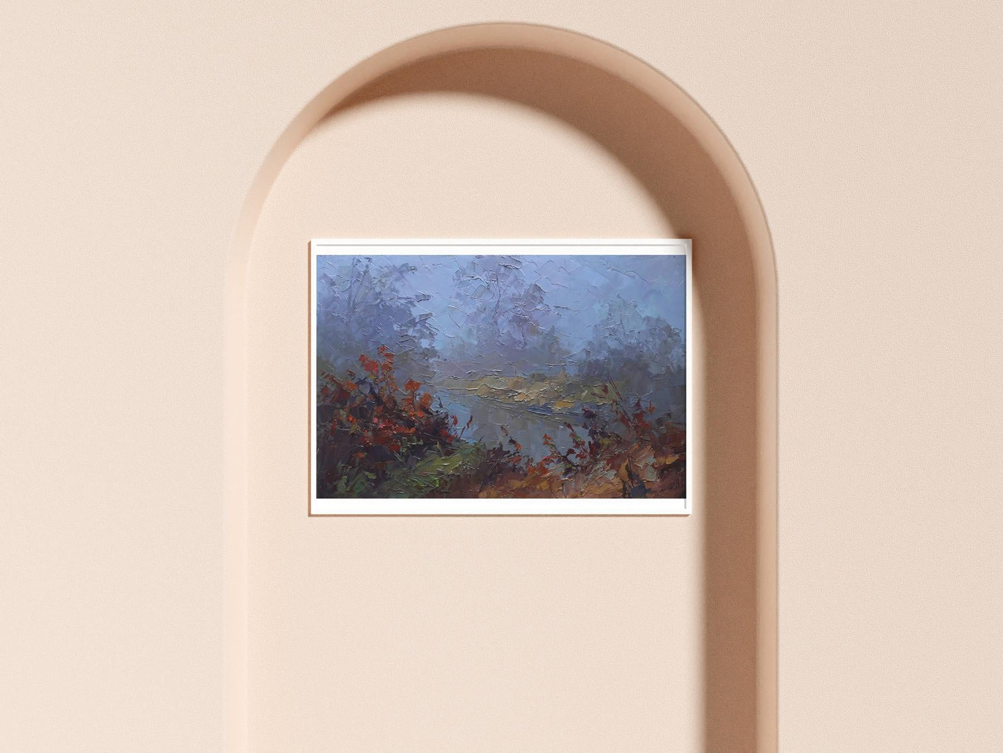 Oil painting Fog on Tissey Serdyuk Boris Petrovich