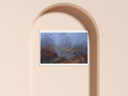 Oil painting Fog on Tissey Serdyuk Boris Petrovich