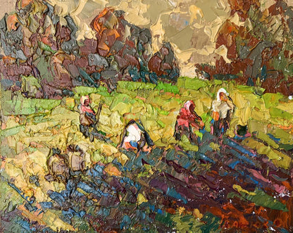 5 Oil painting Village days Oleksiy Ivanyuk