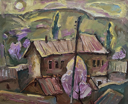 Oil painting Spring day Oleksandr Andreev