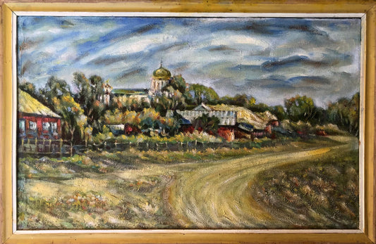 Oil painting The village of Prystaylovo Shapoval Ivan Leontyevich