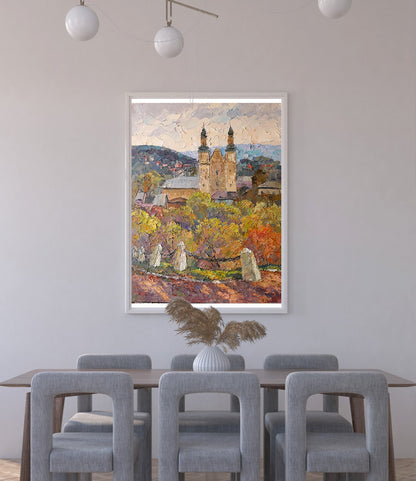 Oil painting Church in Zbarazh Serdyuk Boris Petrovich