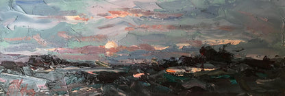 Oil painting Sun behind the clouds Alexander Cherednichenko