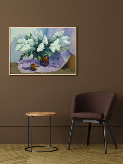 Oil painting White lilac Serdyuk Boris Petrovich