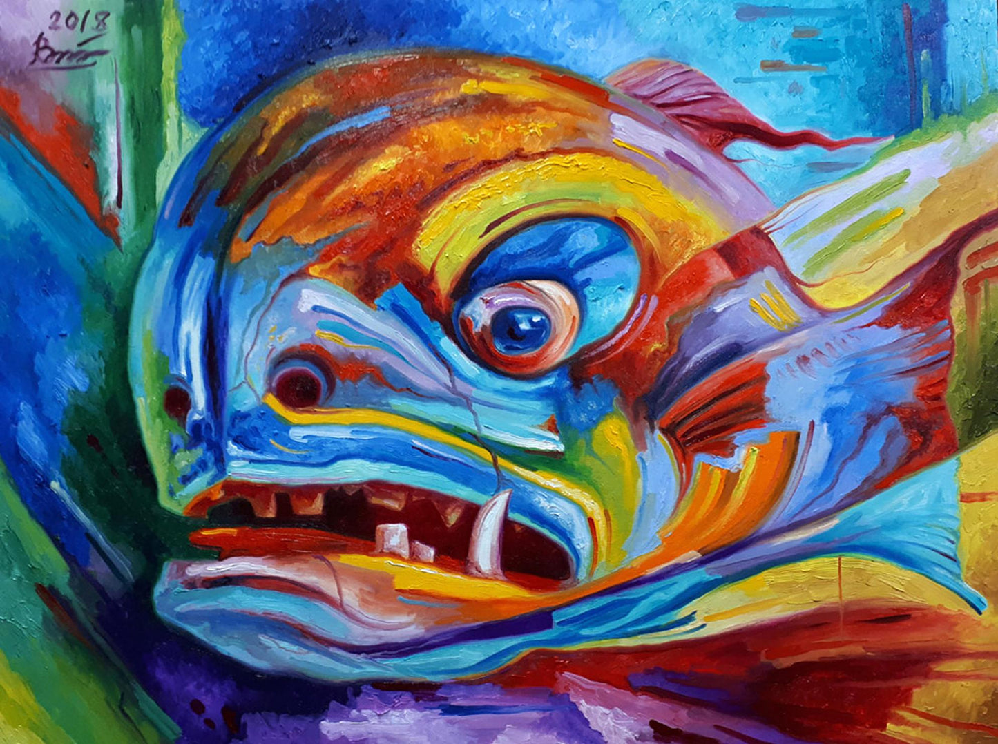 Oil painting Rainbow Sergey Voichenko