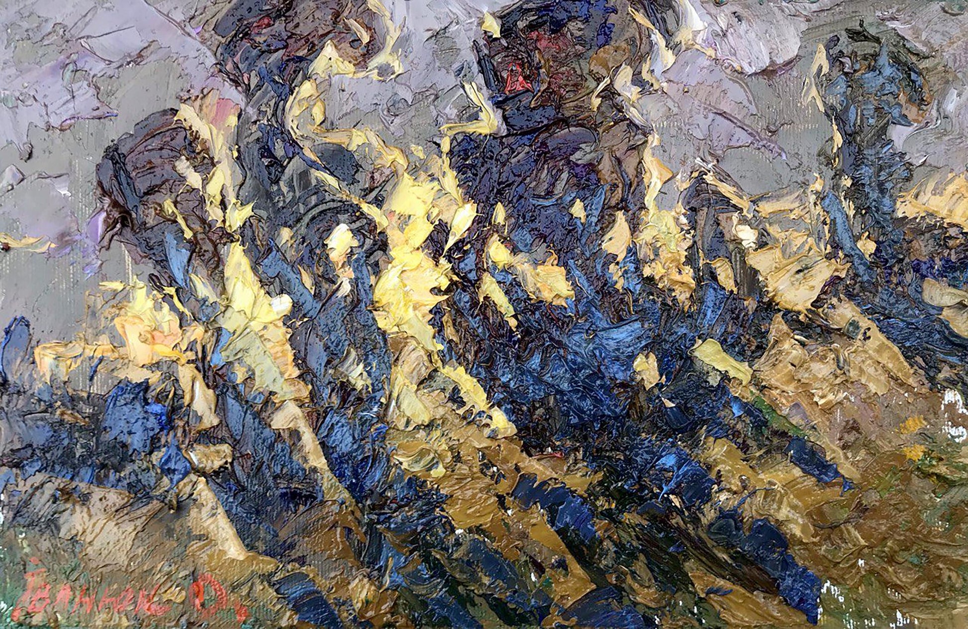 Oil painting A warm night Kalenyuk Alex