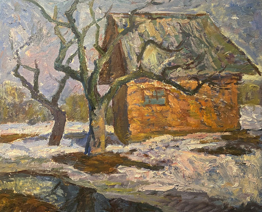 Oil painting March Stanislav Petrashevsky