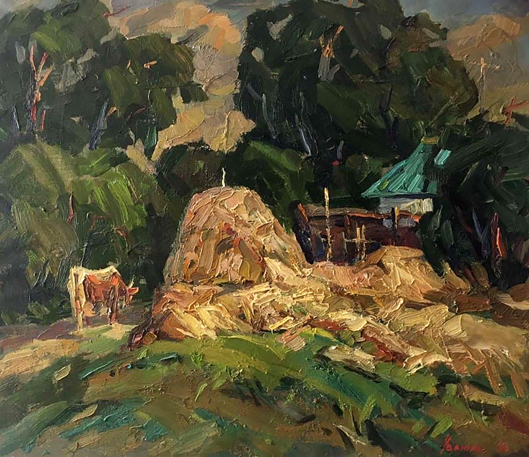 Oil painting The sun goes down Ivanyuk Alex