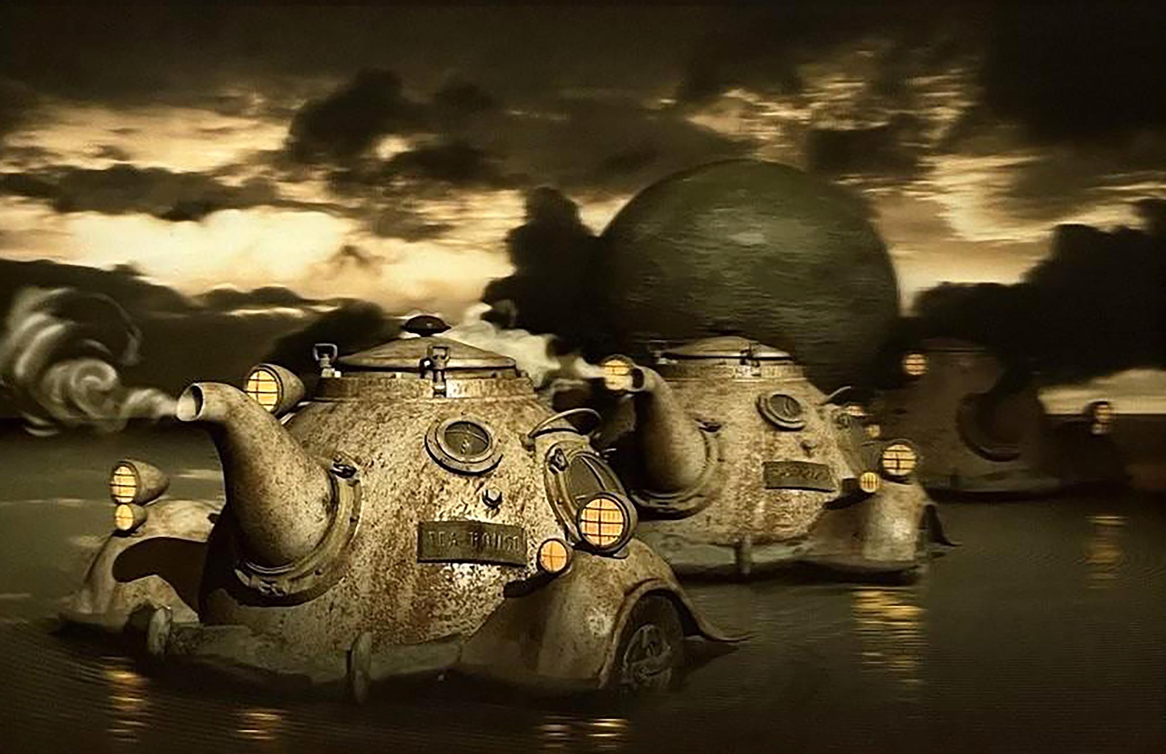 Mars Tea Digital art Mars rover tea party on Phobos Yuriy Laptev – My Store