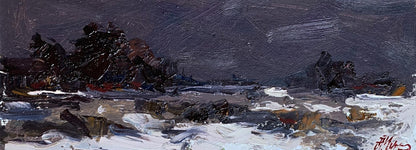 Oil painting Winter silence Oleksiyander Cherednichenko