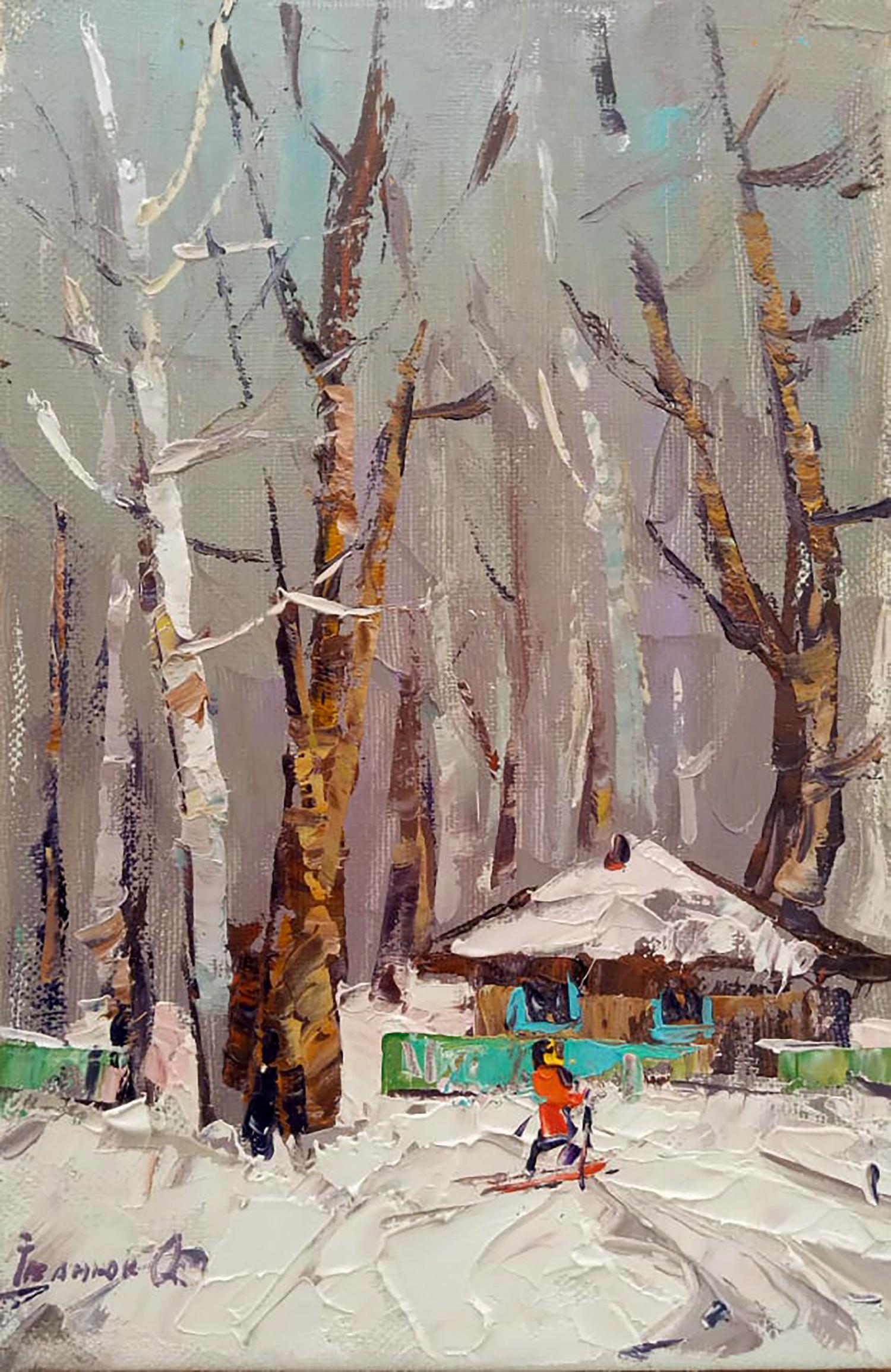 Oil painting On a walk Ivanyuk Alex