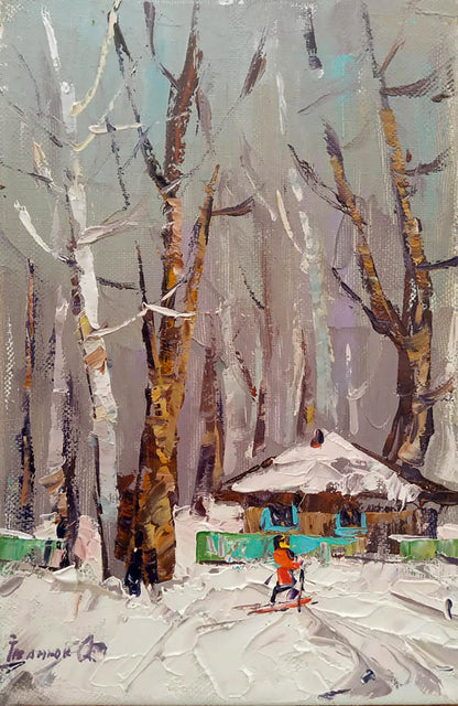 Oil painting On a walk Ivanyuk Alex