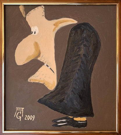 Oil painting Black suits you Oleksandr Gukalov