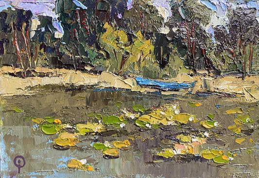 Oil painting Lake 