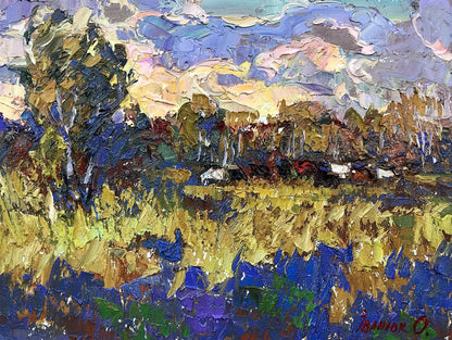 Oil painting On the edge of the forest Ivanyuk Alex