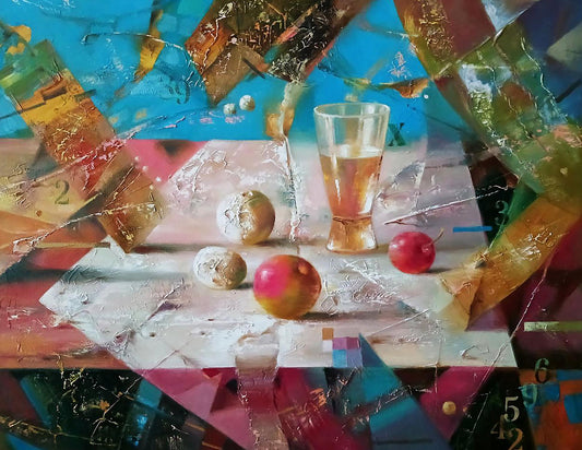 Abstract oil painting Thaw Anatoly Tarabanov