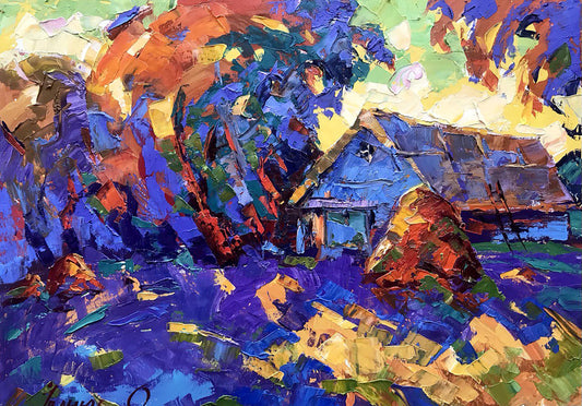 Oil painting In the evening Ivanyuk Alex