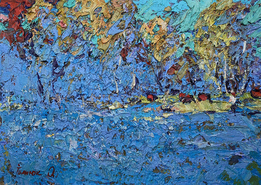 Oil painting On the edge of the forest Ivanyuk Alex